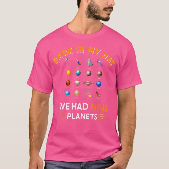 Vi hade nio planeter Astronomy Cosmo. T Shirt (Framsida)