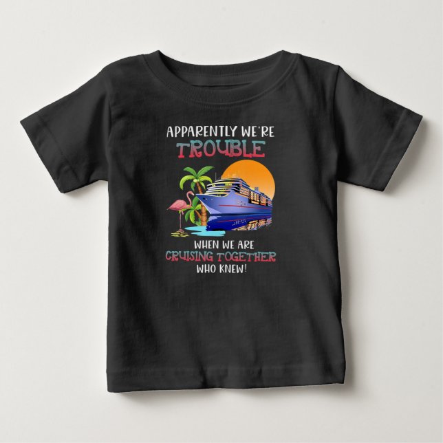 Vi hade problem när vi kryssade i Toger Flamingo T Shirt (Framsida)