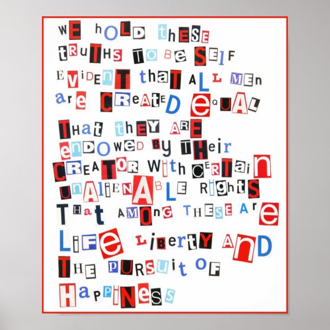 Vi håller de här sanningarna.. poster (Framsidan)