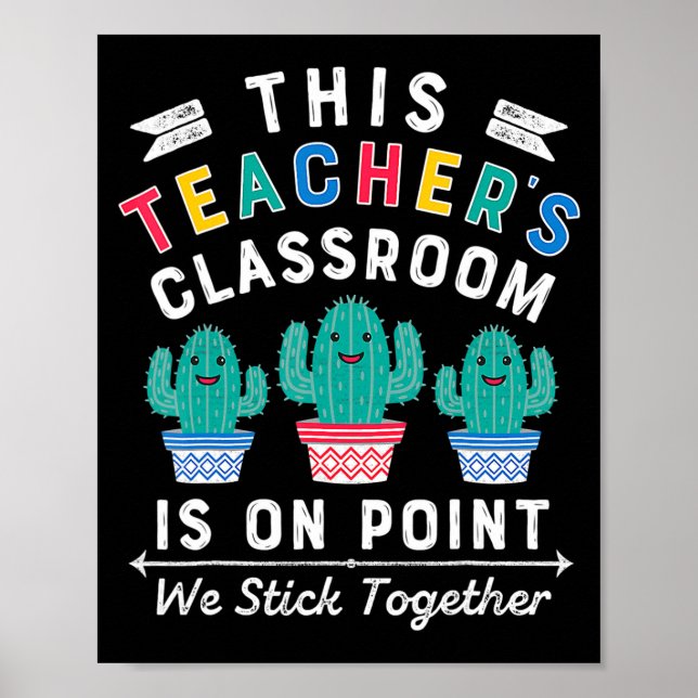 Vi håller ihop Roligt Back to school Teac Poster (Framsidan)