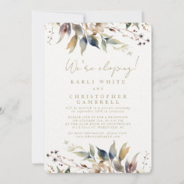 Vi håller på att tömma mottagning av målat Höst lö Inbjudningar