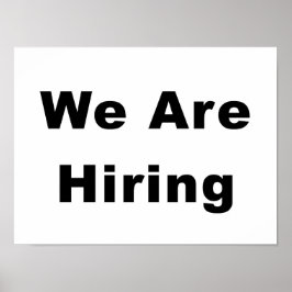 Vi håller på med annonsering i affärsvepet poster