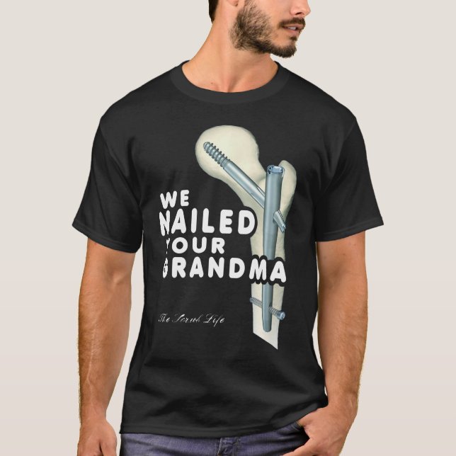  Vi hälsade på din mormor, SCrub Tech T Shirt (Framsida)