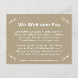 Vi hälsar dig välkommen vykort