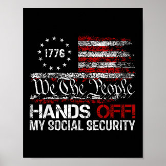 Vi Händer utanför min Social Security America Poster