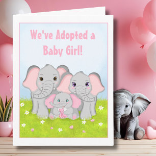 Vi har adopterat en söt liten elefantfamilj kort