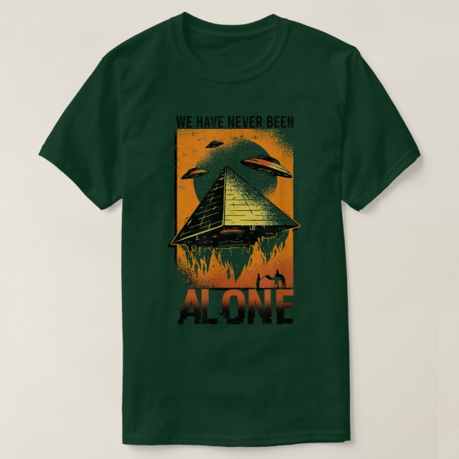 Vi har aldrig varit ensamer - medeltida och histor t shirt (Design framsida)