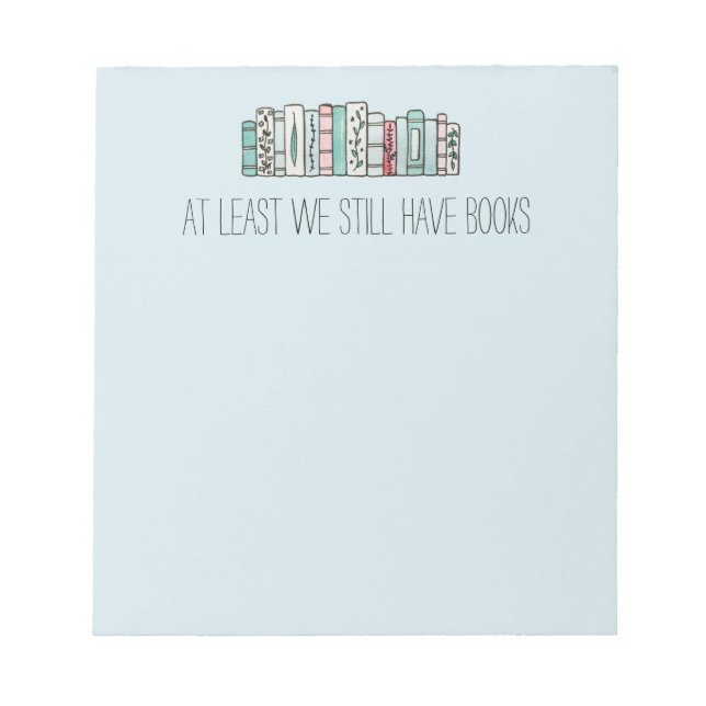 Vi har åtminstone fortfarande Bokar Anteckningsblock (Framsida)