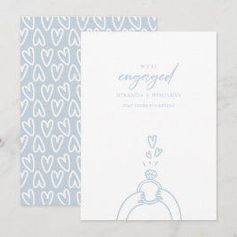 Vi har aviserat Förlovning Inbjudningar