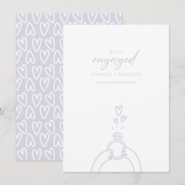 Vi har aviserat Förlovning Inbjudningar