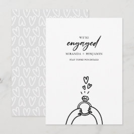 Vi har aviserat Förlovning Inbjudningar