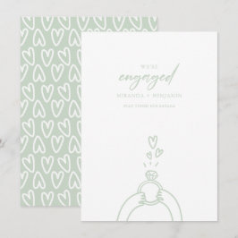 Vi har aviserat Förlovning Inbjudningar