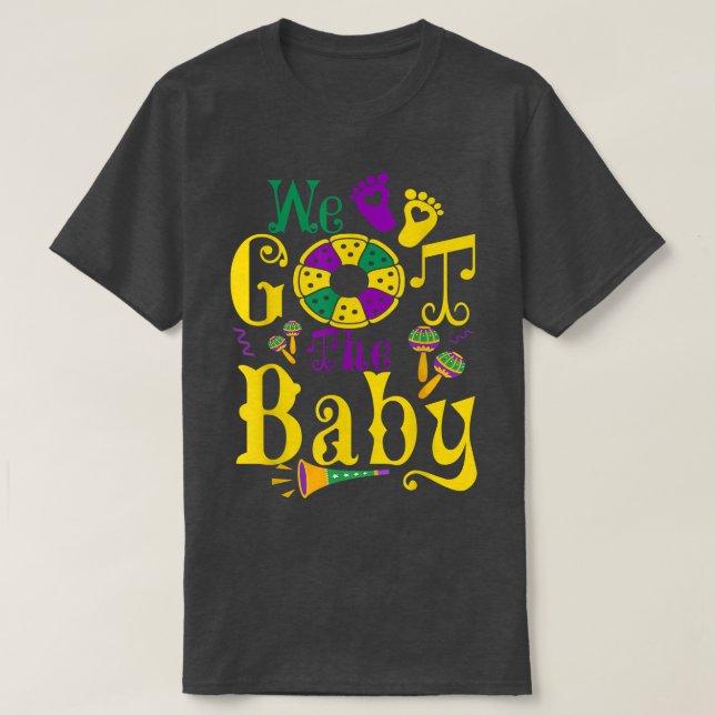 Vi Har Baby Funny Gravid Announcement Mardi T Shirt (Design framsida)