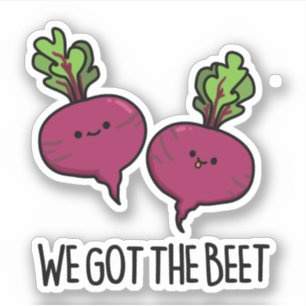 Vi Har Beet Funny Vegetable Pun Klistermärken