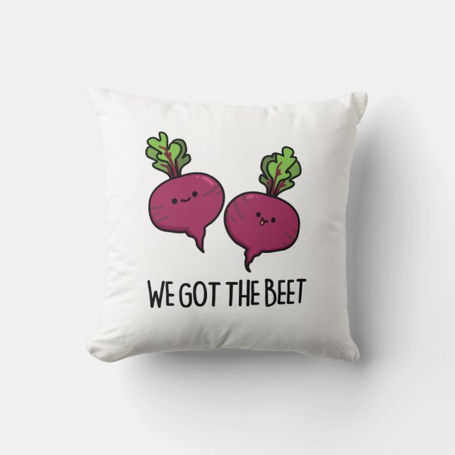 Vi Har Beet Funny Vegetable Pun Kudde (Framsida)