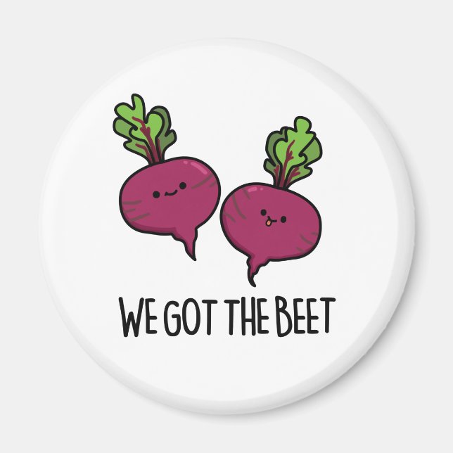 Vi Har Beet Funny Vegetable Pun Magnet (Framsidan)