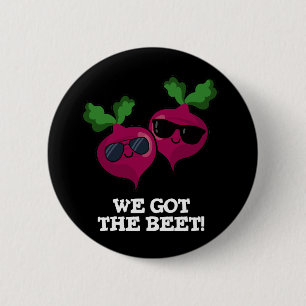 Vi Har Beet Funny Veggie Pun Mörk BG Knapp