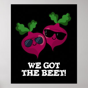 Vi Har Beet Funny Veggie Pun Mörk BG Poster