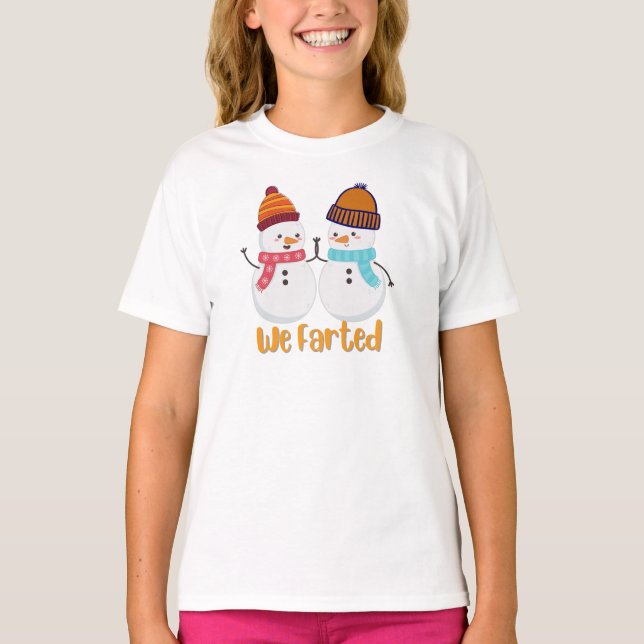 Vi har befunnit julen i Snögubbe T Shirt (Framsida)