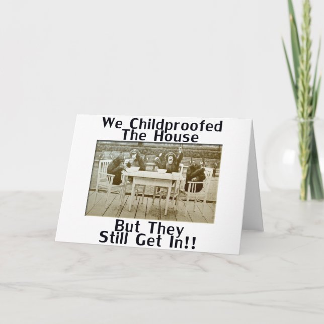 Vi har beskyddat huset, men de kommer ändå in! kort (Framsida)