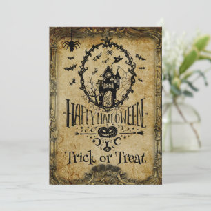 Vi har Borta Batty Halloween fest-inbjudan Inbjudningar