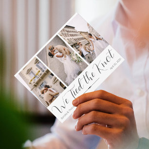 Vi har bundit Knot Elopement-vykortet Vykort