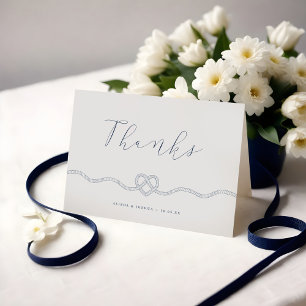 Vi har bundit Knot Nautical Navy & White Tack Kort