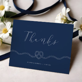 Vi har bundit Knot Nautical Navy & White Tack Kort