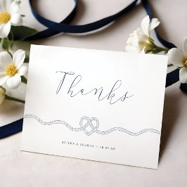 Vi har bundit Knot Nautical Navy & White Tack Kort