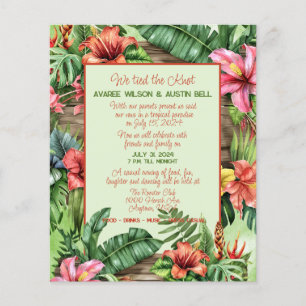 Vi har bundit Knot Tropical Wedding bjudande