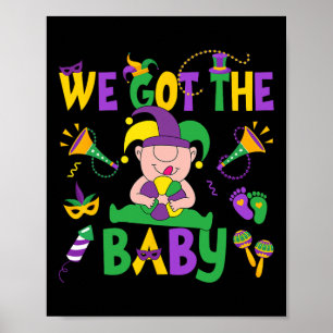 Vi Har Byby Lycklig Mardi Gras Carnival Poster
