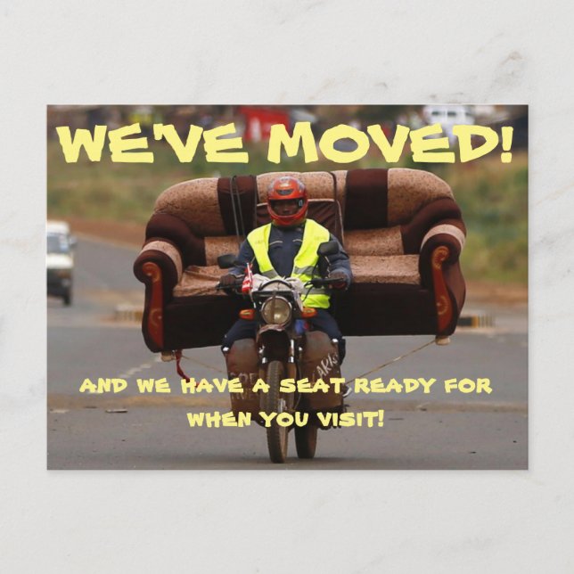 Vi Har Bytt Adress Ändringskort Meddelande Vykort (Framsida)