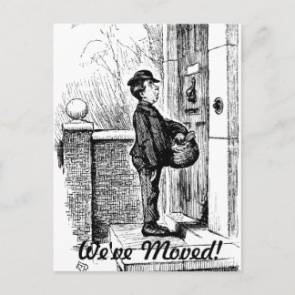 Vi har bytt adress meddelande vykort