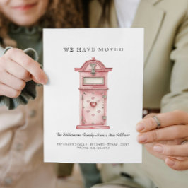 Vi har Bytt Adress - Ny Adress I Kärlek Postlåda Meddelande