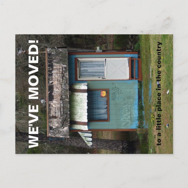 Vi Har Bytt Adress Omflyttningskort Meddelande Vykort (Framsida)