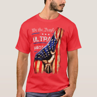 Vi har den amerikanska Flagga People Ultra Maga T Shirt