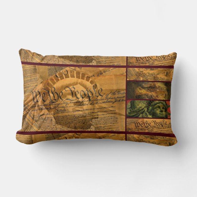 Vi har den amerikanska konstitutionen lumbarkudde (Framsida)