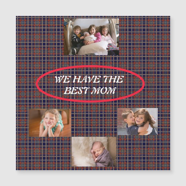 Vi Har Den Bästa Mamma Tartan Rutig 4 bilder  (Framsida)