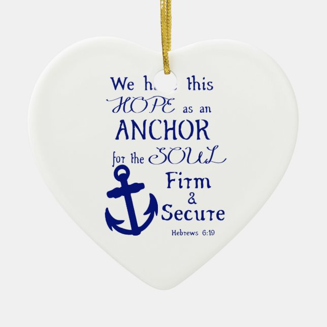 Vi har det här hoppet.. julgransprydnad keramik (Framsidan)