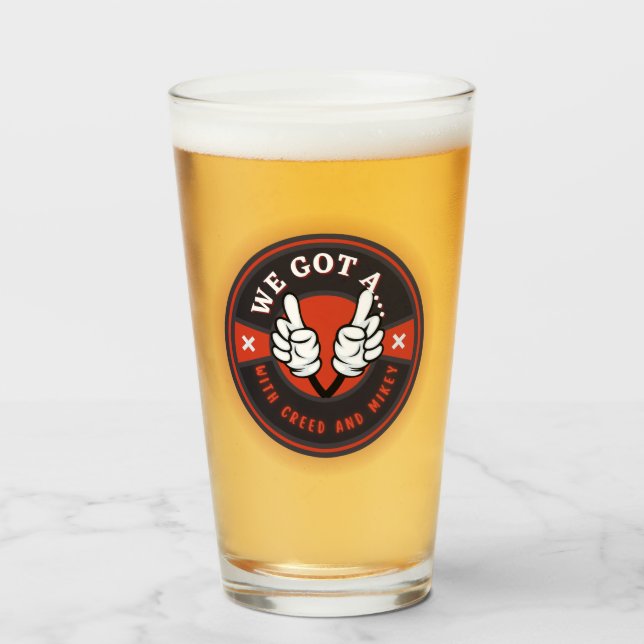 VI HAR EN ÖKAD ÖR! GLASKOPP (Framsida fylld)