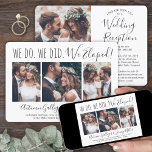 Vi har endast tagit emot 4 fotokollage-bröllop inbjudningar<br><div class="desc">Familjen inbjudan och vänner till en helt enkelt elegant efter att ha gått med i party med den här snyggten har vi gått ut med 4 fotosamlingsinbjudningar. Alla formuleringar är enkla att anpassa för alla mottagningar endast i firande, inklusive party, vid 1:a årsdagen, vid förnyelseceremonin, efter bröllop, under cocktail eller...</div>