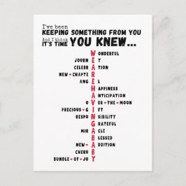 Vi har ett Baby - Unik Baby-uppvisning Vykort