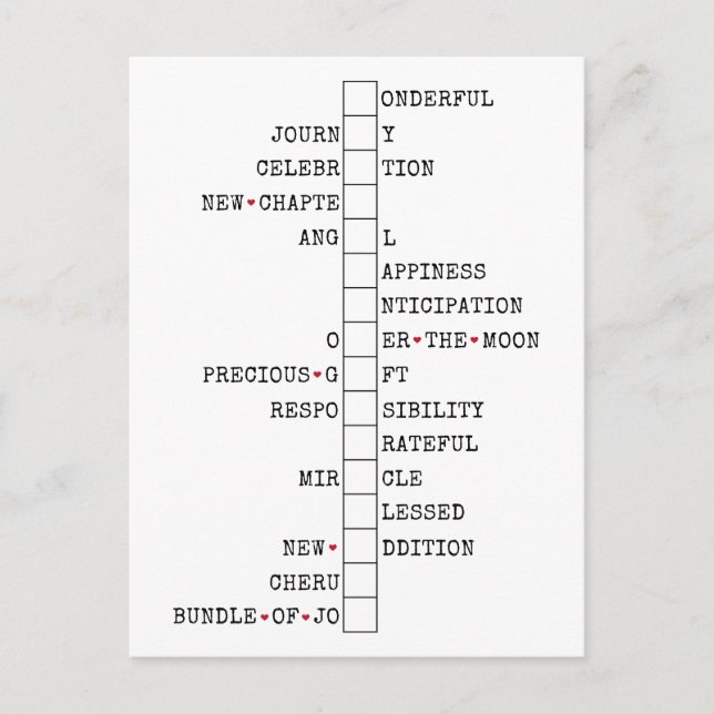 Vi har ett meddelande om Graviden Baby - Roligt Vykort (Framsida)