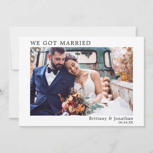 Vi Har ett modernt, minimalistiskt enkelt kort (Framsida)