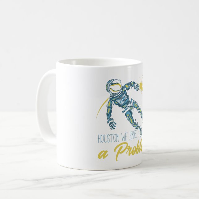 Vi har ett problem med vårt hus kaffemugg (Framsida vänster)