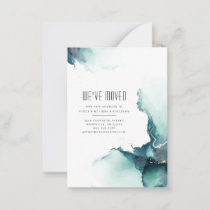 vi har flyttat Abstrakt Modern Flytta Meddelande