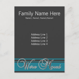 Vi har flyttat - adressändringvykort meddelande vykort