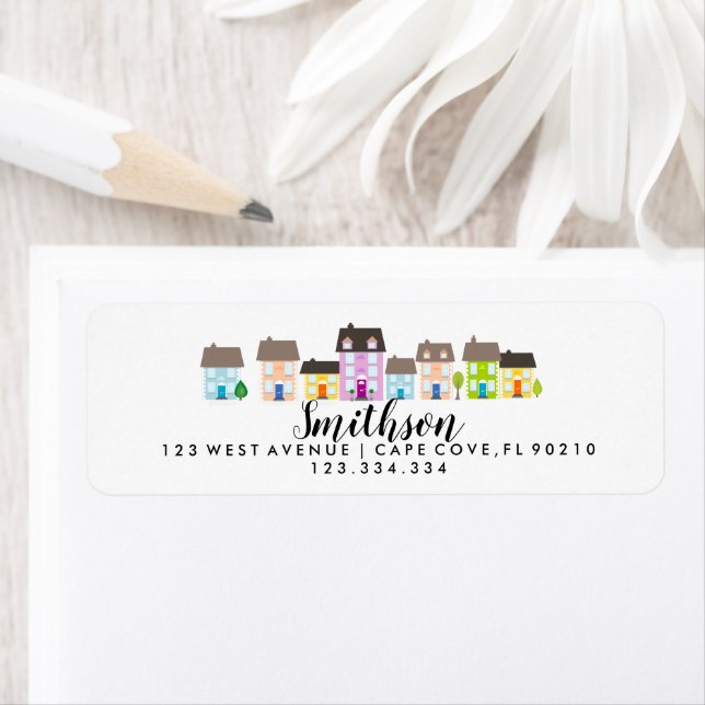 Vi har flyttat adressetiketter för returadress etikett (Insitu)