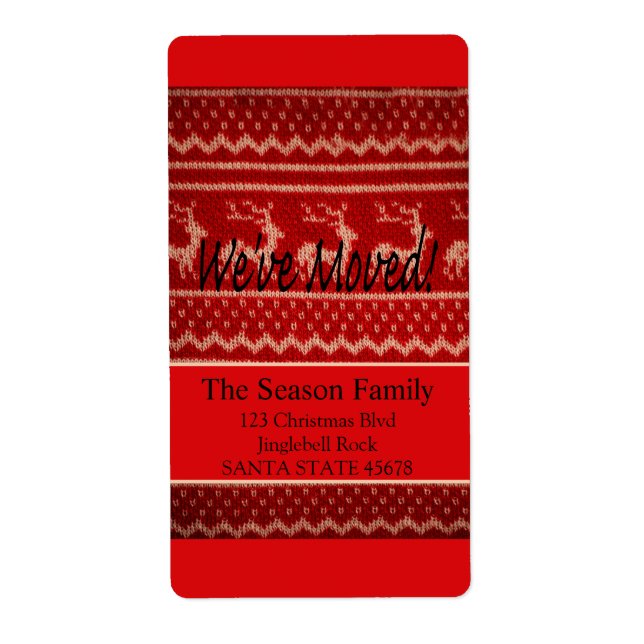 Vi har flyttat! Äkta julsötare Fraktsedel (Framsidan)