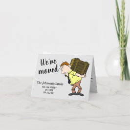 Vi har flyttat ändring av adress-annonskort meddelande